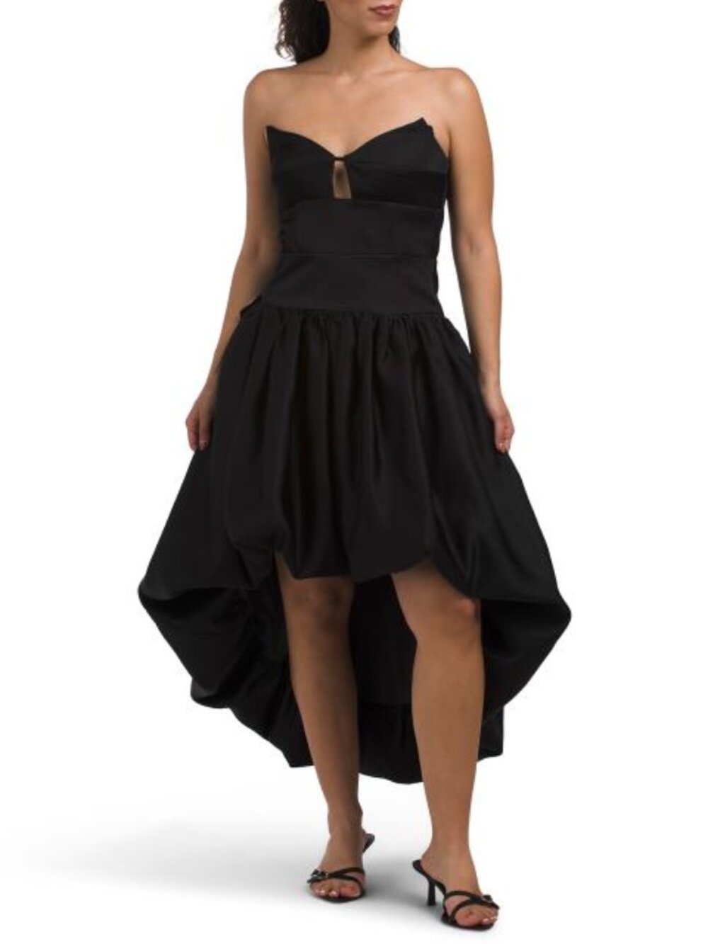 BCBGMAXAZRIA Solid Bubble Hem Dress